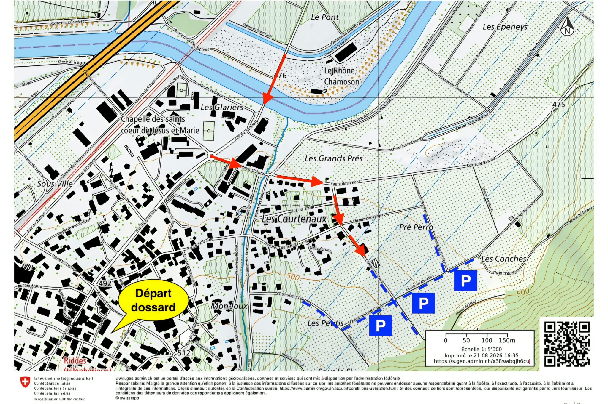 Plan du parking